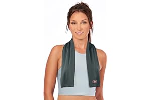 Northwest NFL San Francisco 49ers Cooling Towel, 12" x 40", Charcoal