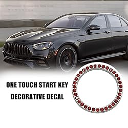 BEYPOVK 2 PCS Car Engine Start Button Crystal