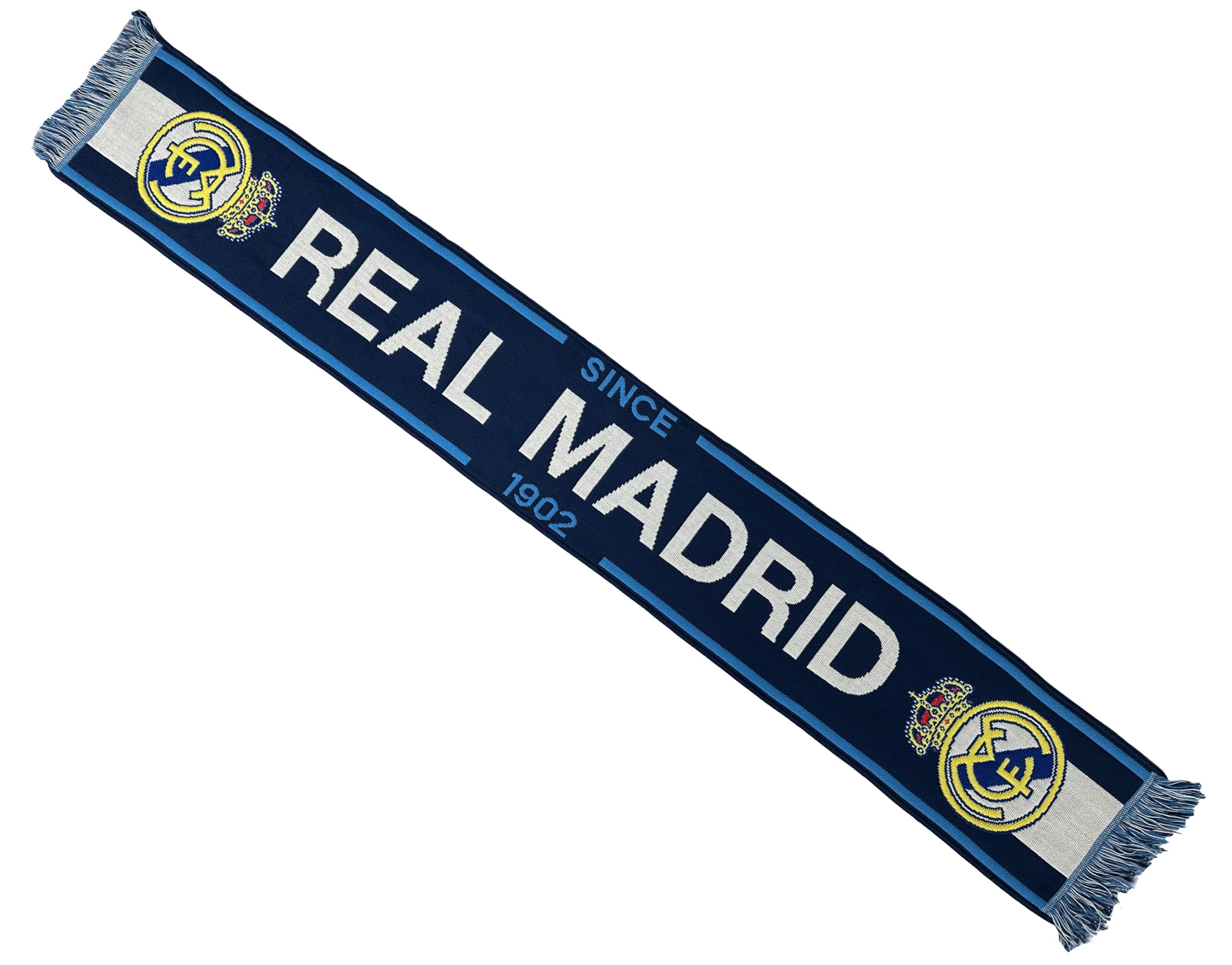 Real Madrid Real Scarf – Official Collection 140 cm, Navy blue, 140 cm