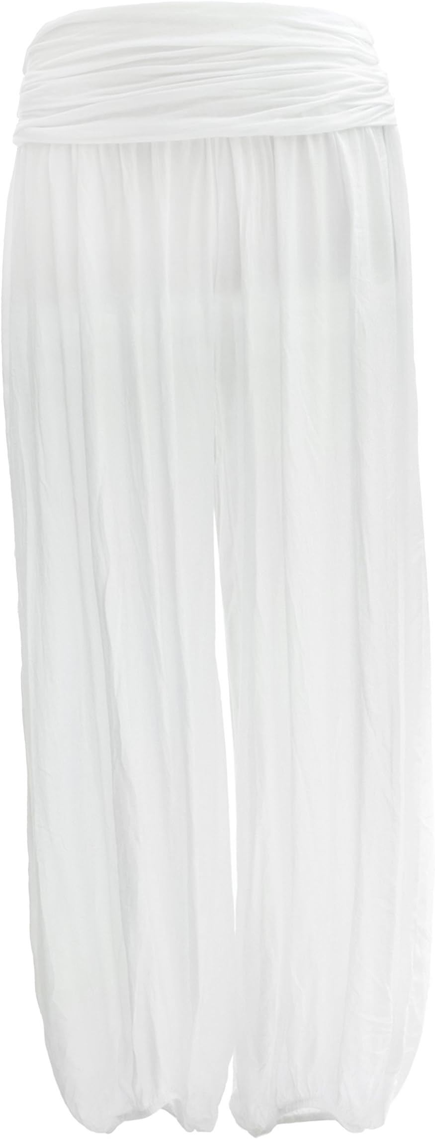 TEXTURELadies Women Italian Lagenlook Plain Viscose Boho Harem Ali Baba Trouser Pants Joggers One Size
