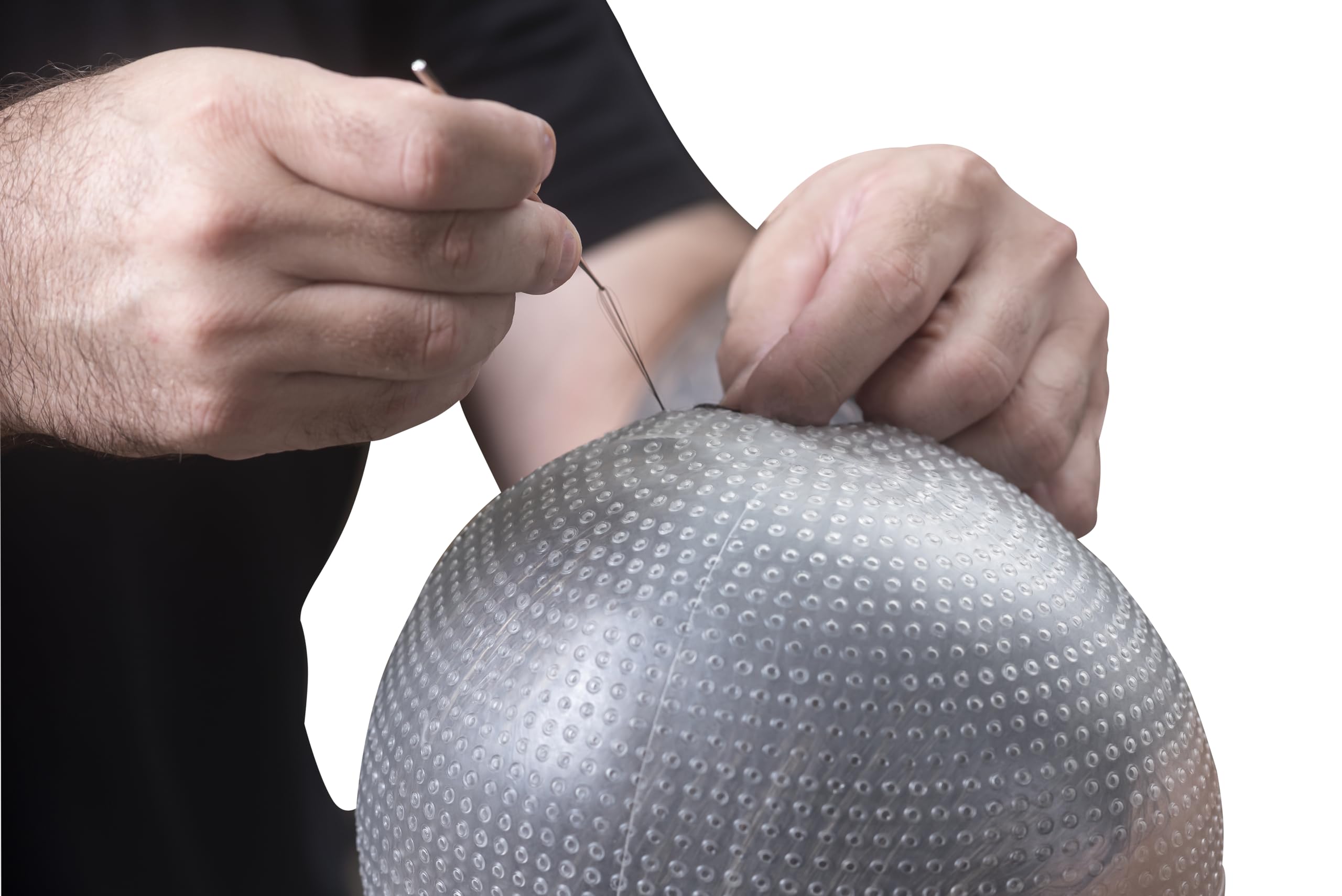 DOMPEL Sparta 2.4K Silicone Highlight Hair Cap, White | Perfect Highlights | 2,400 Strategically Positioned Holes | Curved Design for a Perfect Fit | Reusable