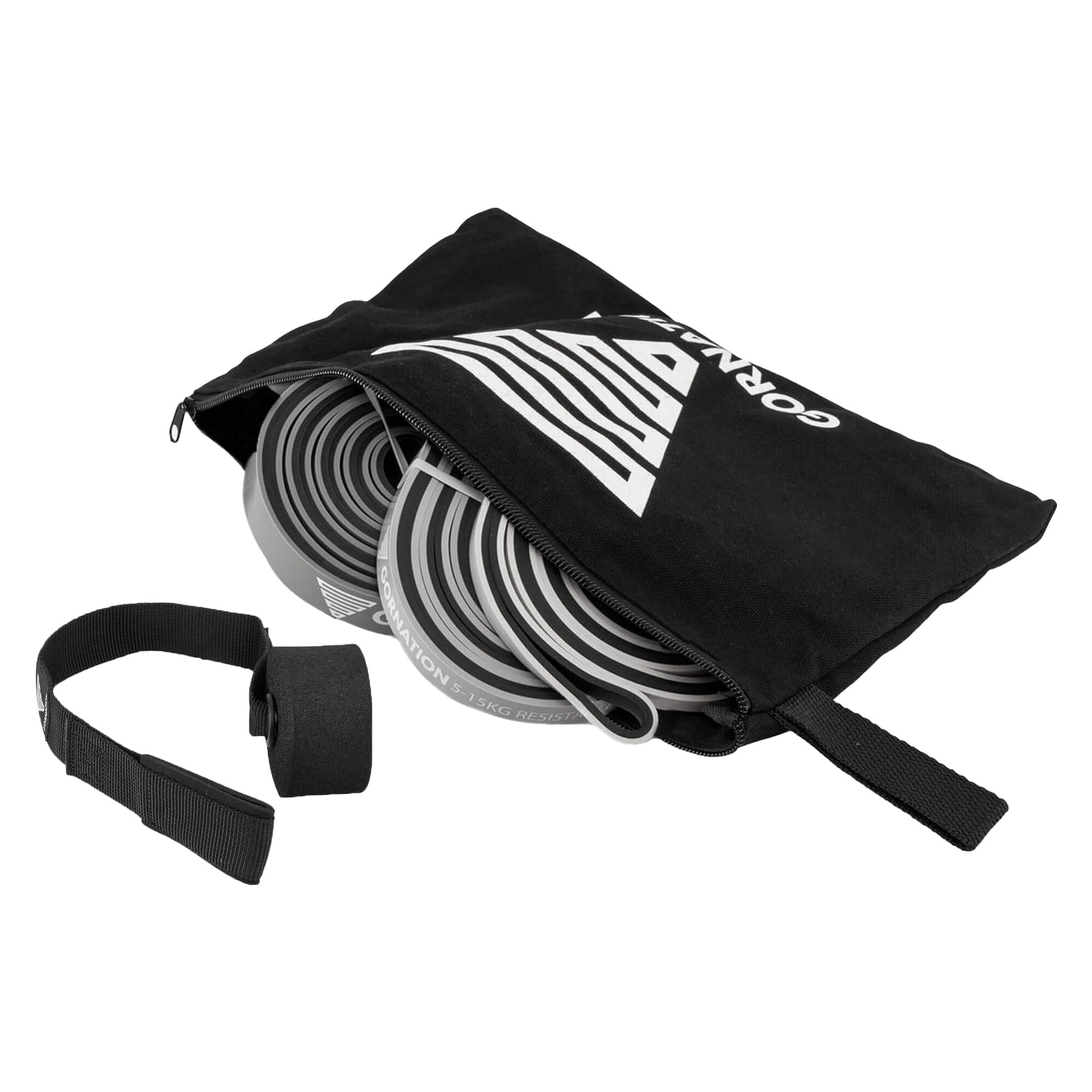 GORNATION Resistance Bands, Elastic Bands, Exersice Band, Pull Up Bands, Gymnastics Equipment for Home Workouts, Equipment for Fitness, Calisthenics & Gym, Resistance Bands Single & Set (Door Anchor)