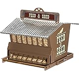 Heritage Farms Absolute Seed and Feed Squirrel Resistant Bird Feeder Model 7539,beige