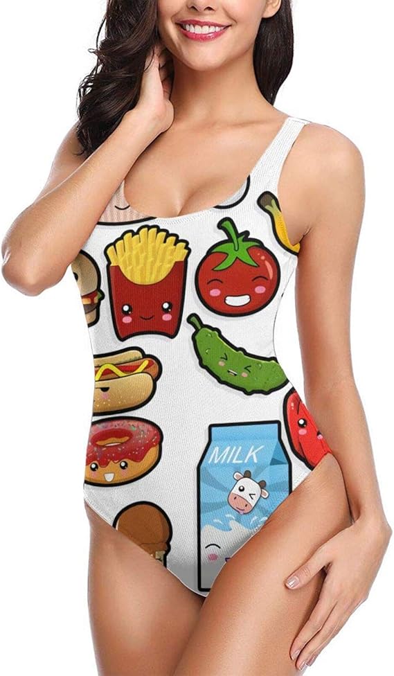 Amazon Co Jp フルーツビキニ 水着ワンピースフィットネス水着レディースマザーレディース水着ヒョウ柄vネック海の水泳ビーチプーさん 服 ファッション小物