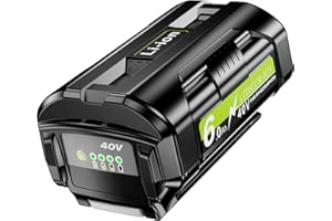 40V 6.0Ah OP4050A Replacement Battery for Ryobi 40V Battery Compatible with OP4050 OP4015 OP4026 OP40201 OP40261 OP4030 OP403