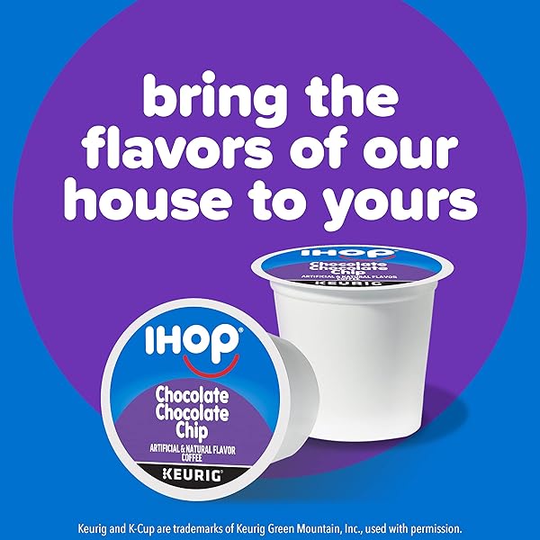 IHOP CHOCOLATE CHOCOLATE CHIP FLAVORED KEURIG K-CUP COFFEE PODS, 10 CT BOX