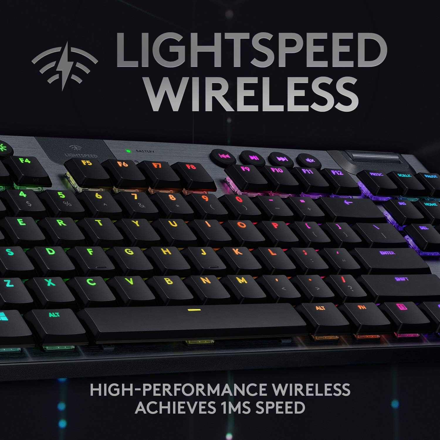 Logitech G915 LIGHTSPEED TKL Tenkeyless Wireless Mechanical Gaming Keyboard with low profile GL-Tactile key switches - Image 3