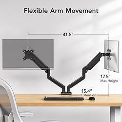HUANUO Dual Monitor Mount for 2 Monitors up to 32