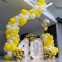 Awenztech Yellow Balloons 12 inch, Yellow Latex