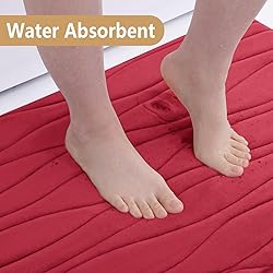 Buganda Memory Foam Bathroom Rug Mat 59x24, Extra