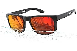 YOZISS Polarized Sunglasses UV400 Lightweight for Men & Women | Driving, Cycling, Outdoor Fashion Square Frame Sun Glasses