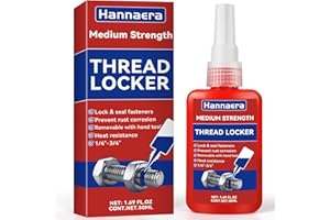 HANNAERA Thread Lock Blue, Threadlocker Medium Strength, Lock and Seal Metal Nuts, Bolts & Fasteners, Removable, All-Purpose, Anaerobic (242-50 ml)