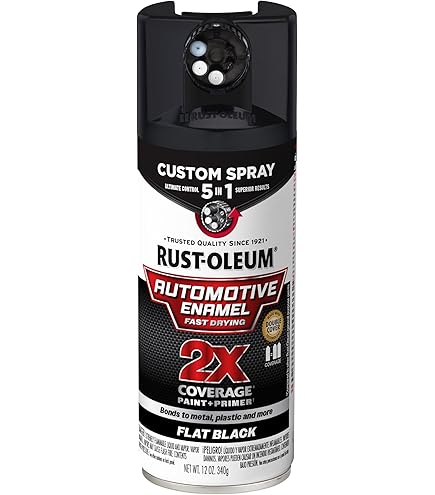 E.r⑅　0805 Rust-Oleum Matte Black Spray Paint, 12oz | Paint Supply