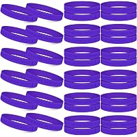Purple Awareness Silicone Bracelets - Pack Of Wholesale Ribbon Wristbands For Support & Causes - View #10