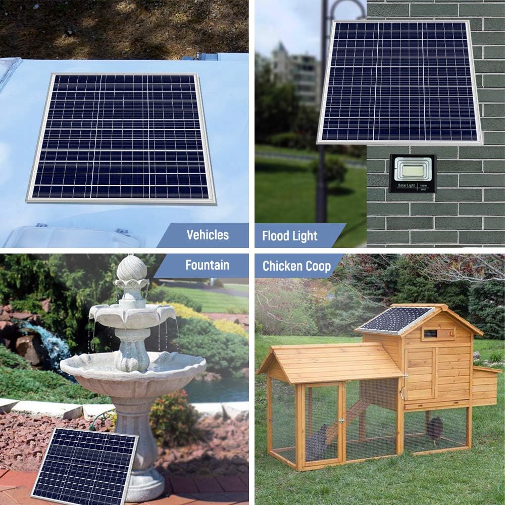 SOLPERK 30W Solar Panel，12V Solar Panel Charger Kit+8A Controller， Suitable for Automotive, Motorcycle, Boat, ATV, Marine, RV, Trailer, Powersports, Snowmobile etc. Various 12V Batteries. (30W Solar: Garden & Outdoor