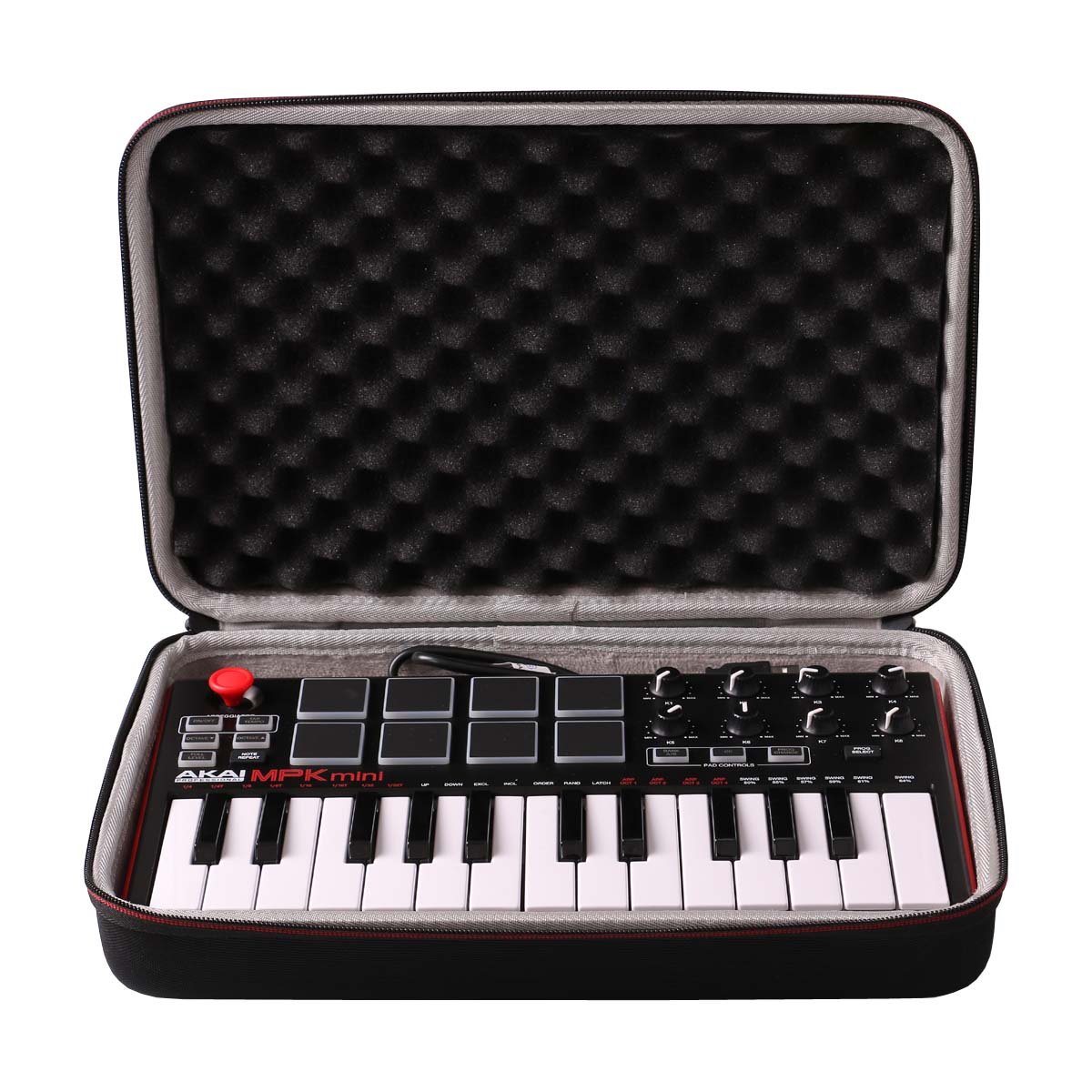 LTGEM Travel Hard Carrying Case for Akai Professional MPK Mini MKII &amp; MK3 &amp; MPK Mini Play &amp; MPK Mini MK3 | 25-Key Ultra-Portable USB MIDI Drum Pad &amp; Keyboard Controller