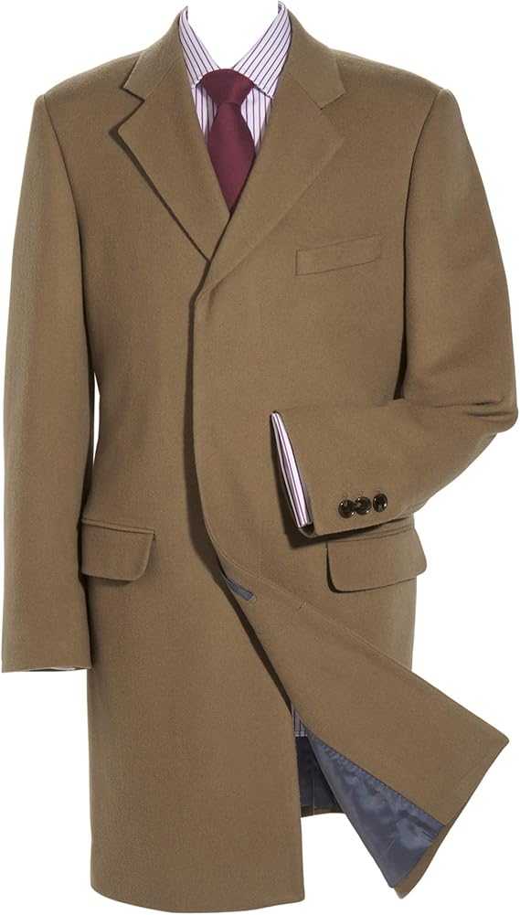 Samuel Windsor Men's Formal Wool Cashmere Mix Overcoat Amazon.co.uk