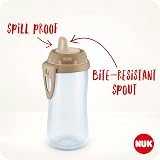 NUK Kiddy Cup Night Toddler Cup 300 ml Glow in the Dark Leak-Proof Spout Purple view 3