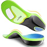 Healrecux Plantar Fasciitis Insoles Shoe Inserts for Men Women, 240lbs Heavy Duty Arch Support Inserts for Pain Relief, Work Boot Orthotics Insoles for Standing All Day, L