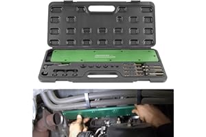 HIHITOMORROW 71500 Exhaust Manifold Bolt Stud Drill Template Removal Tool Kit Fit For Dodge 5.7L Hemi Motors, Remove Broken Exhaust Manifold Bolts Without Damage Cylinder Head