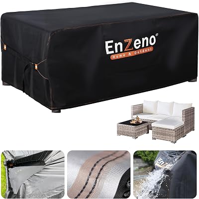 Enzeno Outdoor Rectangular Furniture Cover 210x110cm Waterproof 420D