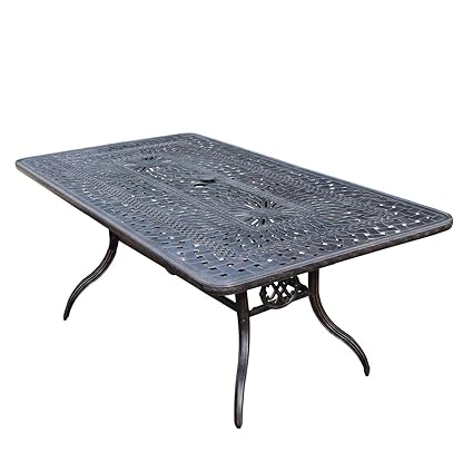 Amazon Com 84 Black Aluminum Outdoor Furniture Patio