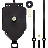 Gejoy Pendulum Clock Mechanism Replacement, Long Shaft Quartz Movement | Pendulum Motor Kit with Hands, Replacement Works for Wall Clocks, DIY Repair Quartz Mechanism, Craft Project Parts