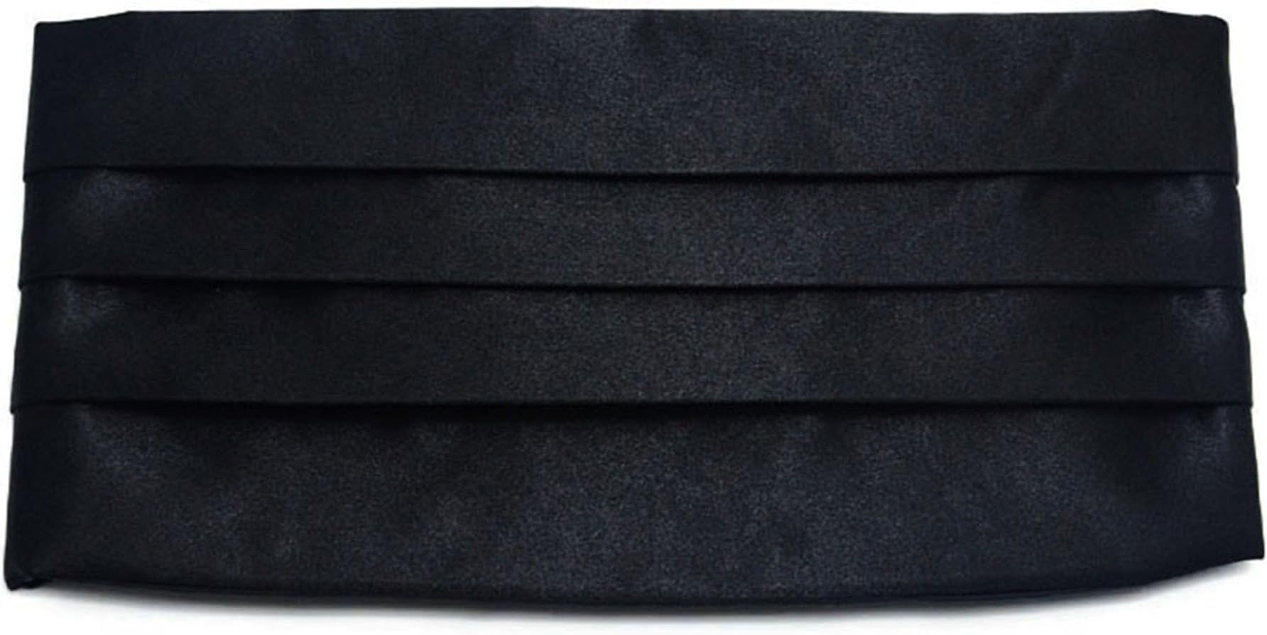 Simpowe Men's Solid Multi-color Silk Cumberbund