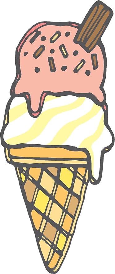 Amazon Com Yummy Delicious Colorful Cute Desserts Cartoon Chocolate And Lemon Sundae Vinyl Sticker 8 Tall Automotive