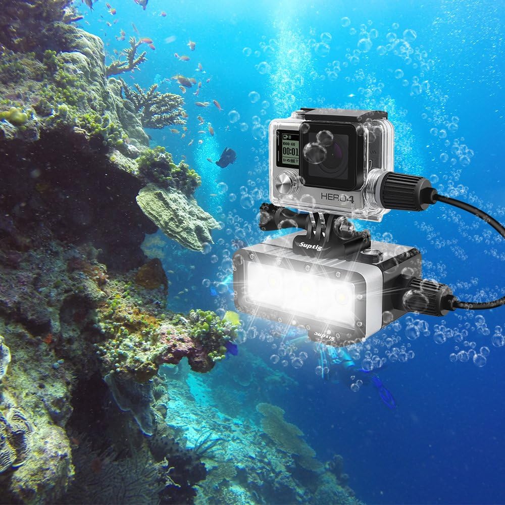 Suptig Housing Rechargeable waterproof housing for GoPro Hero 4 Hero 3+ Hero3 Outside Sport Camera For Underwater charge Use - Image 5