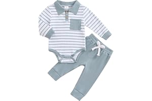 MA&BABY Newborn Baby Boy Girl Clothes Ribbed Knitted Long Sleeve Romper Pants Solid Cotton Infant Fall Winter Outfits 2Pcs