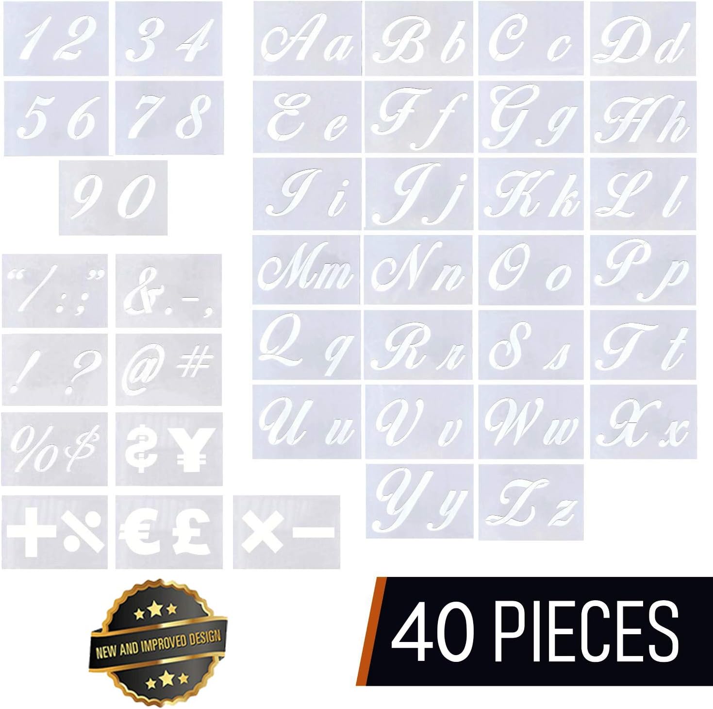 Letter Stencils for Painting on Wood Alphabet Stencils