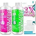 Epoxy Resin Crystal Clear Kit, Super Anti-Yellowing Craft Resin Epoxy 32OZ(16OZ Resin and 16OZ Hardener) for Art, Jewelry Making, Casting, Silicone Molds,Craft,Pigment by Puduo