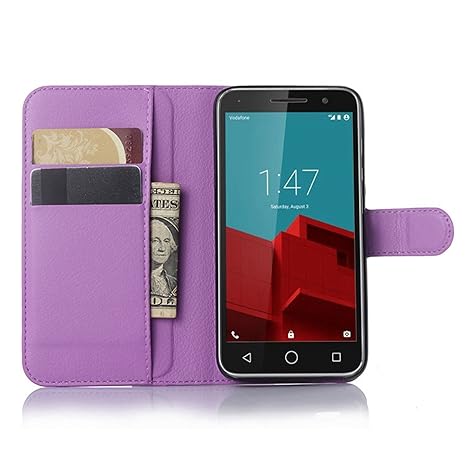 Tasche für Vodafone Smart Prime 6 Hülle, Ycloud PU Ledertasche Flip Cover Wallet Case Handyhülle mit Stand Function Credit Ca