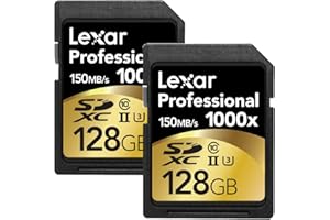 Lexar Professional 1000x 128GB SDXC UHS-II Card LSD128CRBNA10002 - 2 Pack