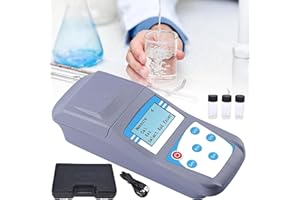 Handheld Digital Turbidity Meter Measuring Range 0~1000 NTU,90°Scattered Light Accuracy 0.01 with Backlight, Water Quality Te