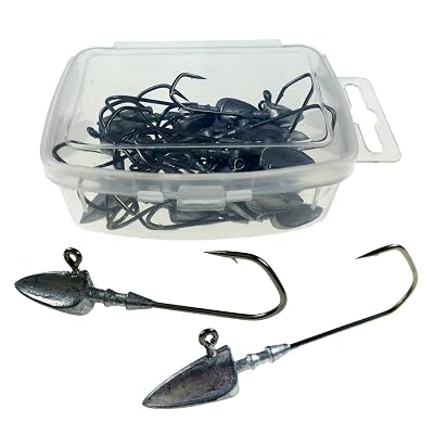 10 Têtes Plombées Offset THKFISH, Yeux 3D, 3.5g à 14g, Pour Leurres Souples, Pêche Au Bar