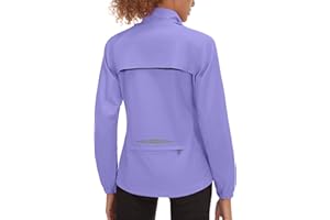 Little Donkey Andy Women's Quick-Dry Running Jacket, Convertible UPF 50+ Cycling Jacket Windbreaker with Removable Sleeves
