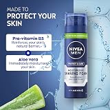 NIVEA MEN Protect & Care Shaving Foam 200 ml x6 Aloe Pro-Vitamin B5 Dry Skin view 3
