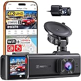REDTIGER F7NA 4K 8MP Dashcam Front Rear, STARVIS 2 IMX678, 5GHz WiFi 20MB/s | Voice Control, Touch Screen, 4K Front 1080P Rear, GPS, WDR Night Vision, HDR, 24H Parking Mode, ADAS (No SD Card)