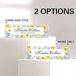 Custom Name Plate for Desk, Acrylic Office Decor