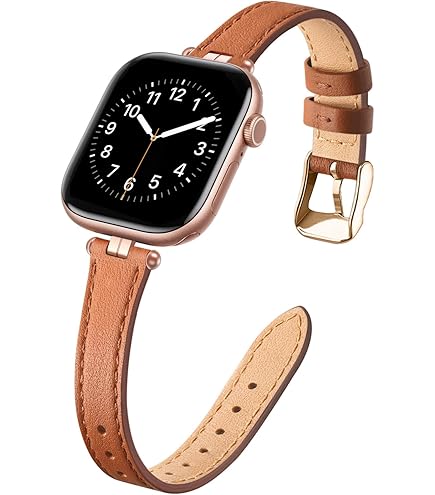 Amazon.com: STIROLL Slim Leather Bands Compatible with Apple  display picture 3