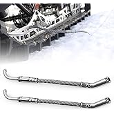 Ice Scratchers Snowmobile Kit Compatible with Polaris, Arctic Cat, Ski-Doo, and Lynx – Cable Ice Scratchers Set for Reverse &