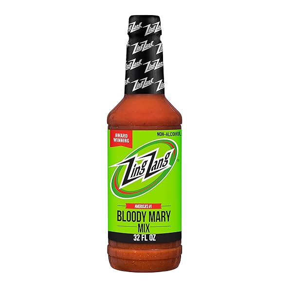 ZING ZANG BLOODY MARY MIX, NON-ALCOHOLIC COCKTAIL MIXER, 32 FL OZ BOTTLE (PACK OF 1)