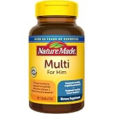 Nature Made Multivitamin for Him, Mens Multivitamin, 90 Tablets | Mens Multivitamins with No Iron for Daily Nutritional Support, Nature Made Multi Mens Vitamins &amp; Minerals, 90 Day Supply