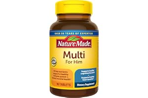 Nature Made Multivitamin for Men, Mens Multivitamin, 90 Tablets | Mens Multivitamins with No Iron for Daily Nutritional Support, Nature Made Multi Mens Vitamins & Minerals, 90 Day Supply