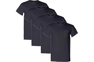 Fruit of the Loom Men's Pocket Crew Neck T-Shirt (Pack of 4)