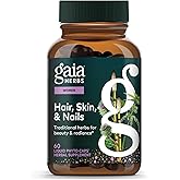 Gaia Herbs Hair, Skin & Nail Support - Supplement to Support Healthy Skin, Hair & Nail Health* - Astaxanthin, Horsetail, Gotu Kola & Burdock - 60 Vegan Liquid Phyto-Capsules (30 Servings)