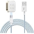 LVFAN Charger for Pixel Watch 3 2/ Fitbit Versa 4 / Sense 2, Detachable Charging Cable Replacement Accessories Nylon Braided Cord Charger for Google Pixel Watch 3 2 & Fitbit Versa 4 3 / Sense 2 /Sense
