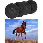 SHUYUE Ear Plug for Horses Foam Ear Plugs Ball tack and Supplies Horse Classic Equine Ear Plugs (Black)